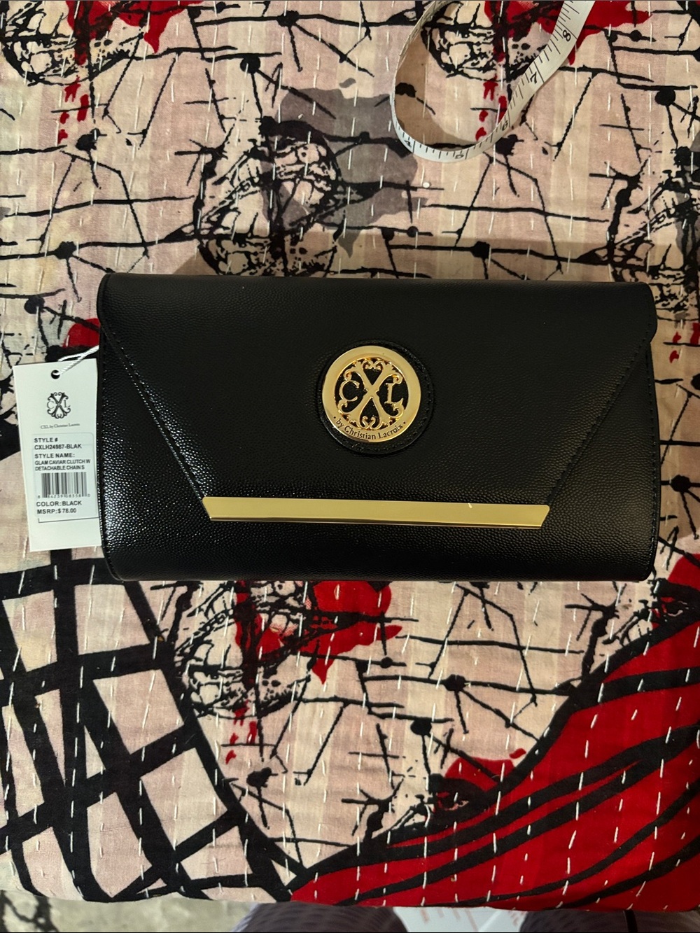 CXL by Christian Lacroix Glam Caviar Clutch